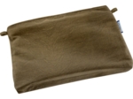 Tiny coton clutch bag   leather bronze