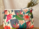 Pleated clutch bag fleurs des iles