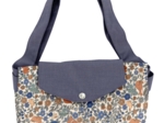 Tote bag with a zip comptine enchantée