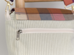Base small bag without shoulder strap white large corduroy