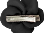 Flower petal hair slide small  black