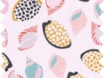 1 m fabric coupon coquillages et crustacés