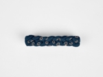 Plait hair slide bulle bronze marine