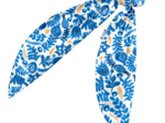 Long tail scrunchie passion bleue