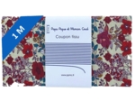 1 m fabric coupon poppy