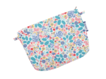 Tiny coton clutch bag champêtre bleuté