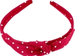 bow headband red spots