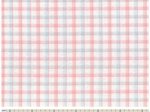 Cotton fabric ex2471 blue coral seersucker check
