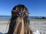 Bunny ear Scrunchie huppette fleurie