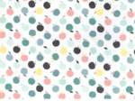 Coated fabric green apples ex1099