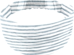 Headscarf headband- child size striped blue gray glitter