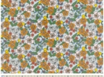 Coated fabric ex2525 yellow green flowers and lemons