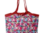 Pleated tote bag - Medium size kokeshis