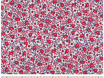 1 m fabric coupon rouge corolle