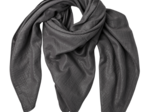 Pom pom scarf gaze pailletée gris anthracite