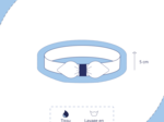 Jersey knit baby headband jardin d'aurore