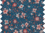 Coated fabric fleuri nude ardoise