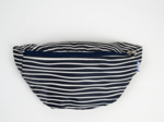 Banana bag striped  ivory navy