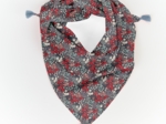 Small pom pom scarf jardin d'aurore