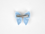 Mini bow tie clip oxford blue