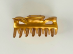 Small Classic Hair Clip lacquered gold