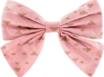 Bow tie hair slide powdered gold triangle