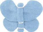 Butterfly hair clip oxford blue