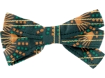 Ribbon bow hair slide eventail or vert