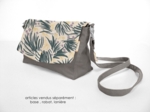 Flap of shoulder bag fleurs d'artifice
