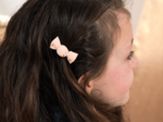 Mini sweet hairslide gaze pois or rose