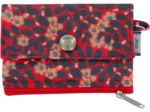 zipper pouch card purse vermilion foliage