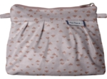 Mini Pleated clutch bag gray copper triangle