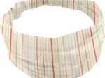 Headscarf headband- Baby size silver pink striped