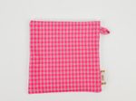 Makeup Remover cotton neon pink gingham
