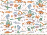 Cotton fabric ex2359 dino volcano