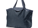 Tote bag with a zip silver straw jeans
