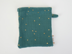 Make-up Remover Glove gaze pois or eucalyptus