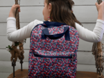 Gaby small backpack romance fleurie