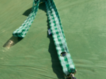 Lanyard necklace green mint gingham