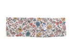 Stretch jersey headband  pink yellow wild flowers