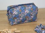 Rectangular toiletry bag monet lilas