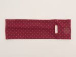 Stretch jersey headband  pois bordeaux