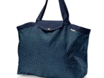 Tote bag with a zip bulle bronze marine