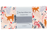 Coupon tissu 50 cm ex2309 red feline