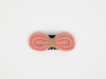 Noeud Anti-Glisse hair slide gaze pois or rose thé