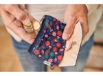 zipper pouch card purse huppette fleurie