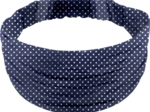 Headscarf headband- child size navy gold star