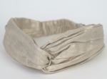 crossed headband  glitter linen