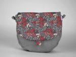 Flap of small shoulder bag jardin d'aurore