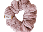 Small scrunchie pink corduroy